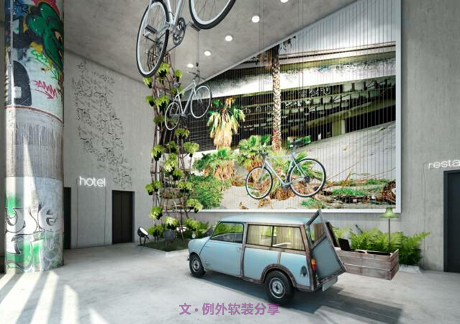 室內設計師一任性，豪車也成裝飾品